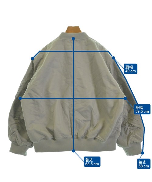 Arpege story（アルページュストーリー）ミリタリーブルゾン グレー サイズ:2(M位) レディース/2200639783031