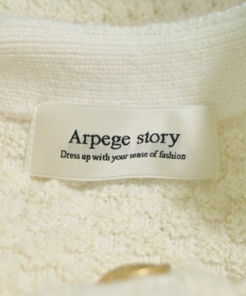 Arpege story（アルページュストーリー）ノーカラージャケット 白 サイズ:2(M位) レディース/2200628382061