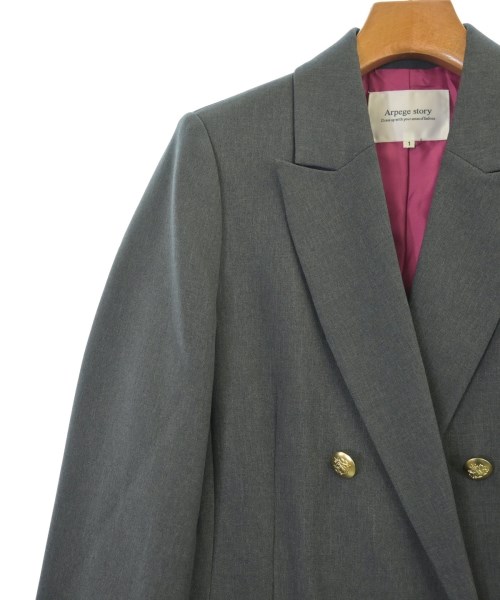 Arpege story（アルページュストーリー）カジュアルジャケット グレー サイズ:1(S位) レディース/2200619175016