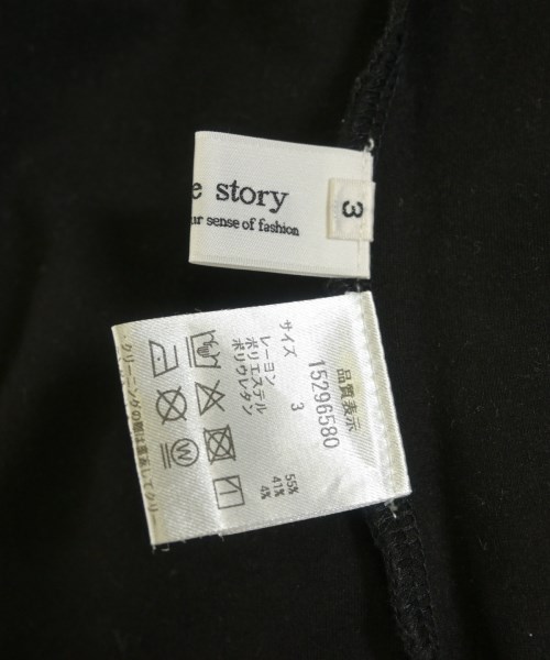 Arpege story（アルページュストーリー）Tシャツ・カットソー 黒 サイズ:3(L位) レディース/2200619175030