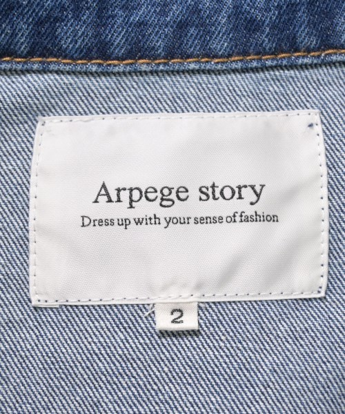 Arpege story（アルページュストーリー）デニムジャケット 紺 サイズ:2(M位) レディース/2200617700012