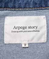 Arpege story（アルページュストーリー）デニムジャケット 紺 サイズ:2(M位) レディース/2200617700012
