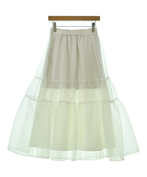 Arpege story（アルページュストーリー）ロング・マキシ丈スカート 白 サイズ:1(S位) レディース/2200669001112