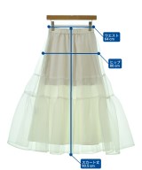 Arpege story（アルページュストーリー）ロング・マキシ丈スカート 白 サイズ:1(S位) レディース/2200669001112