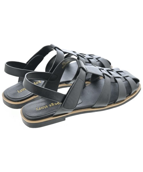 Arpege story（アルページュストーリー）サンダル 黒 サイズ:M(24cm位) レディース/2200645889017