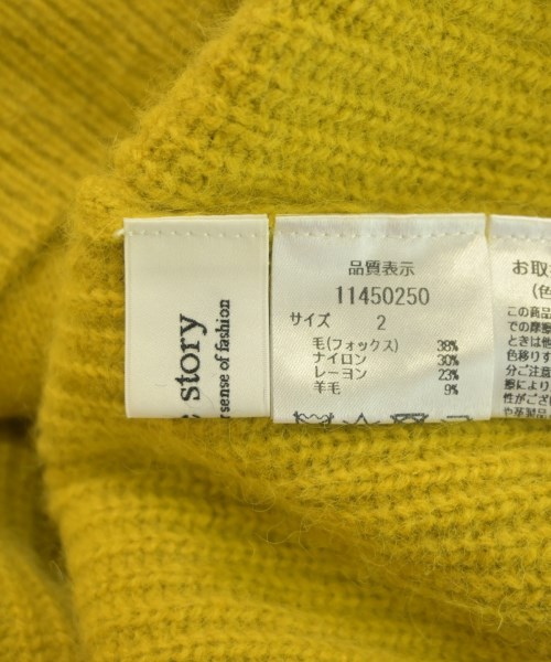Arpege story（アルページュストーリー）カーディガン 黄 サイズ:2(M位) レディース/2200651344258