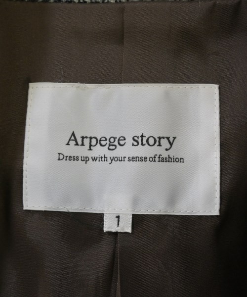 Arpege story（アルページュストーリー）テーラードジャケット 黒 サイズ:1(S位) レディース/2200660121116