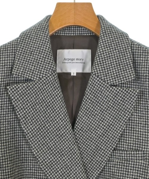 Arpege story（アルページュストーリー）テーラードジャケット 黒 サイズ:1(S位) レディース/2200660121116