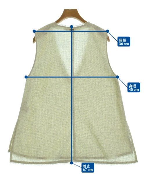 Arpege story（アルページュストーリー）ベスト 白 サイズ:1(S位) レディース/2200662072126