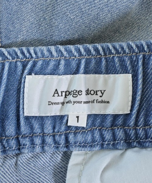 Arpege story（アルページュストーリー）デニムパンツ 青 サイズ:1(S位) レディース/2200686010043