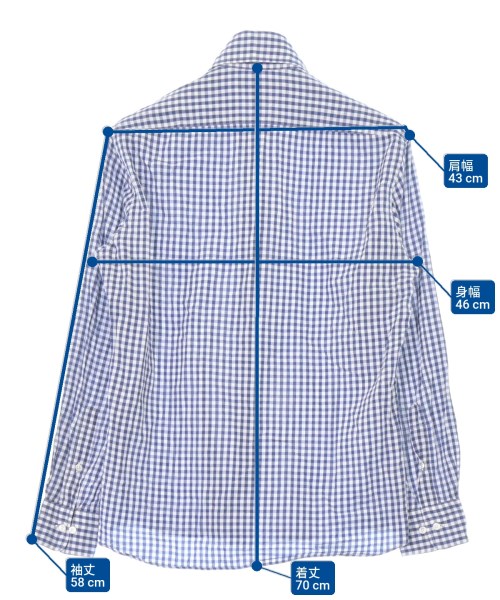 Bullit（ブリット）カジュアルシャツ 青 サイズ:M メンズ/2200672235061