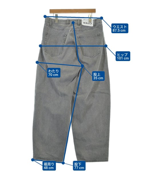 CITEN（シテン）デニムパンツ グレー サイズ:L メンズ/2200639864082