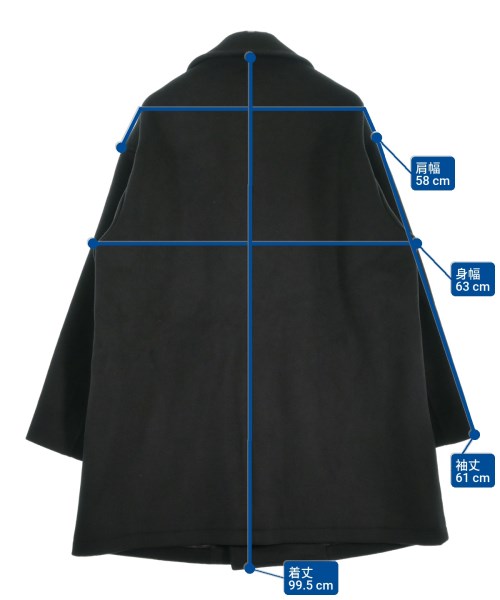 CITEN（シテン）ピーコート 黒 サイズ:F メンズ/2200669770018