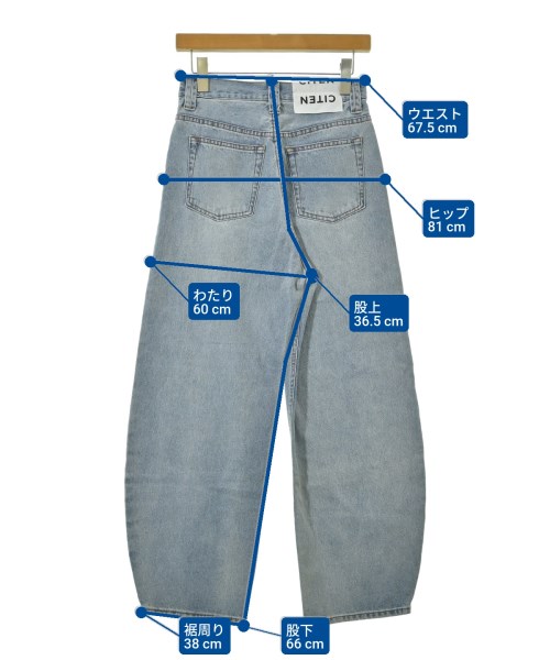 CITEN（シテン）デニムパンツ 紺 サイズ:S レディース/2200695486075