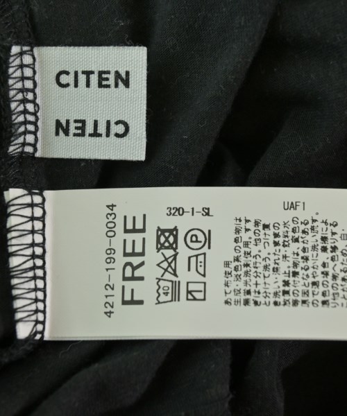CITEN（シテン）Tシャツ・カットソー 黒 サイズ:F レディース/2200687886104