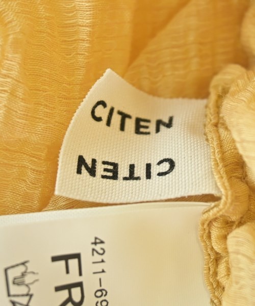 CITEN（シテン）カジュアルシャツ 黄 サイズ:F レディース/2200701214067
