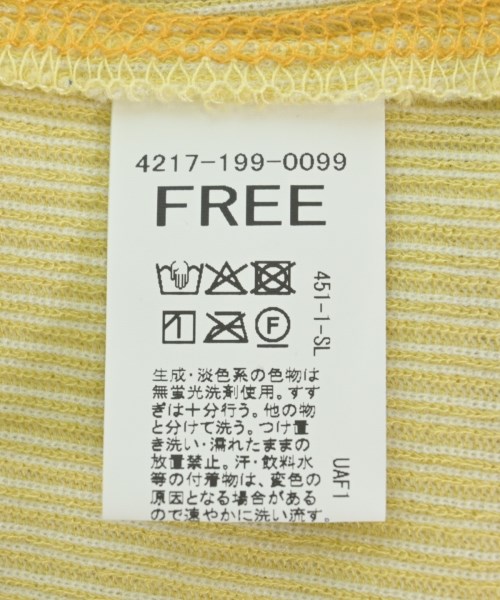 CITEN（シテン）Tシャツ・カットソー 黄 サイズ:F レディース/2200715076040
