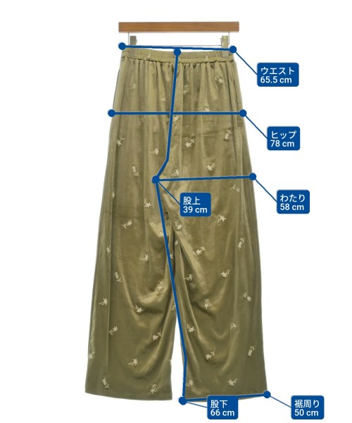 CITEN（シテン）スウェットパンツ カーキ サイズ:M レディース/2200691028026