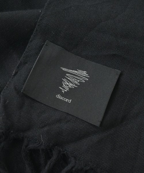 discord Yohji Yamamoto（ディスコードヨウジヤマモト）ストール 黒 サイズ:- メンズ/2200655283096