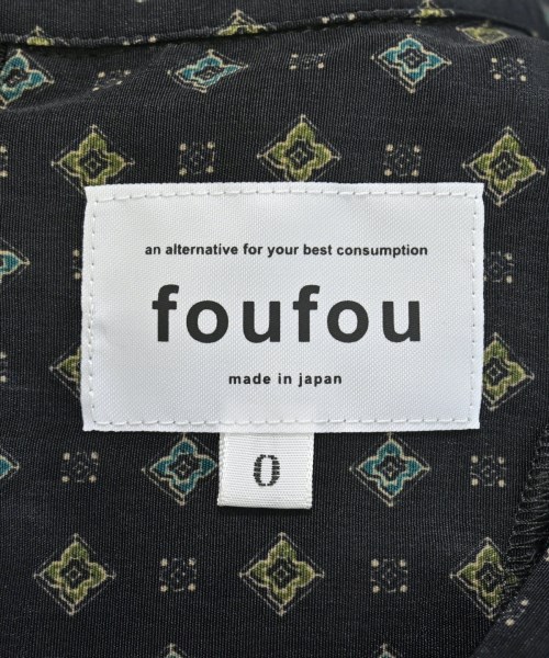 foufou（フーフー）ワンピース 黒 サイズ:0(XS位) レディース/2200693898061
