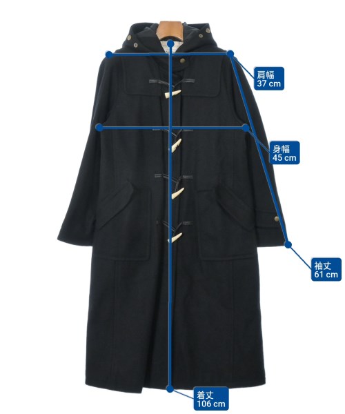 foufou（フーフー）ダッフルコート 黒 サイズ:0(XS位) レディース/2200656968015