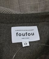 foufou（フーフー）ノーカラージャケット 茶 サイズ:0(XS位) レディース/2200656968084