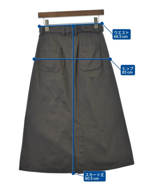 foufou（フーフー）ロング・マキシ丈スカート 茶 サイズ:-(M位) レディース/2200656968183