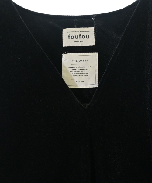 foufou（フーフー）ワンピース 黒 サイズ:F レディース/2200655915089
