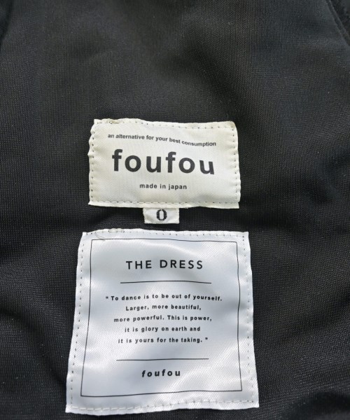 foufou（フーフー）ひざ丈スカート 黒 サイズ:0(XS位) レディース/2200655915096