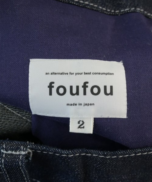 foufou（フーフー）デニムパンツ 紺 サイズ:2(M位) レディース/2200711142077