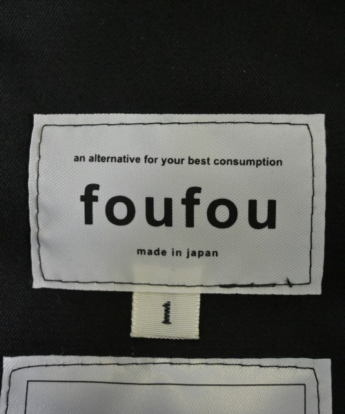 foufou（フーフー）ワンピース 黒 サイズ:1(S位) レディース/2200687478057