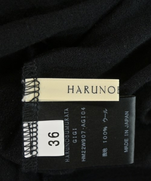 HARUNOBUMURATA（ハルノブムラタ）Tシャツ・カットソー 黒 サイズ:36(S位) レディース/2200713854190