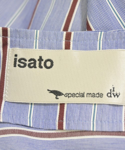 ISATO DESIGN WORKS（イサトデザインワークス）カジュアルシャツ 青 サイズ:38(M位) レディース/2200685256190