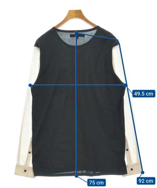 IZZUE（イズー）Tシャツ・カットソー 黒 サイズ:48(L位) メンズ/2200486530116