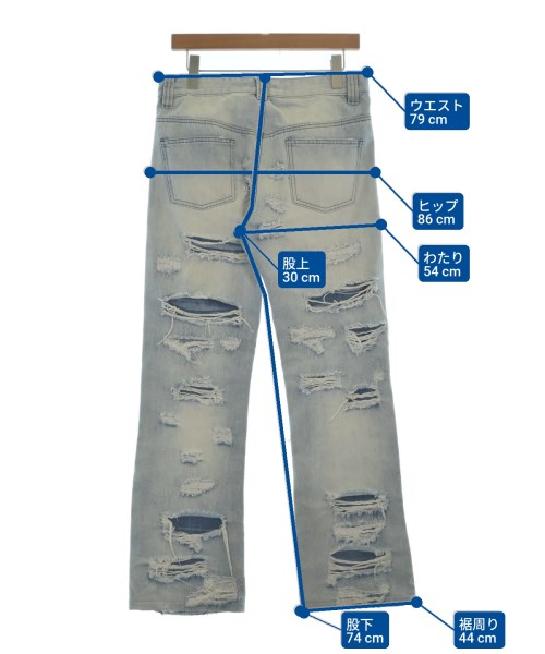 JADED LONDON（ジェイデッドロンドン）デニムパンツ 青 サイズ:30(M位) メンズ/2200659474032