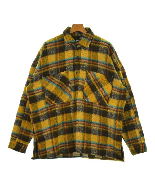 JADED LONDON(ジェイデッドロンドン)カジュアルシャツ 黄 サイズ:S/2200661324073