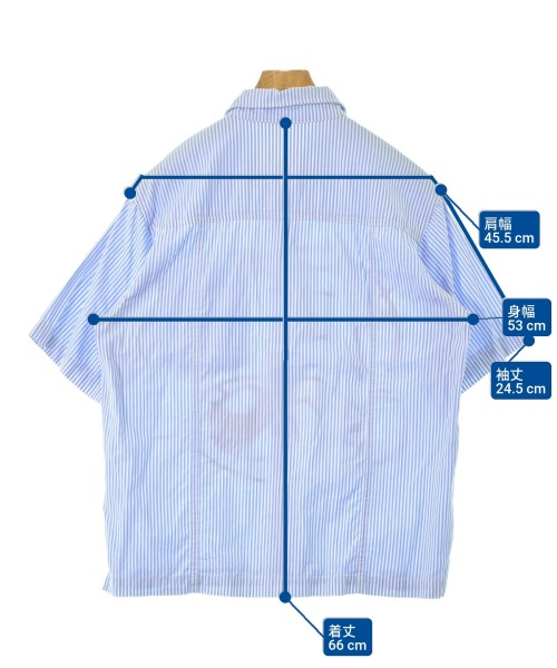 JADED LONDON（ジェイデッドロンドン）カジュアルシャツ 青 サイズ:S メンズ/2200671129156