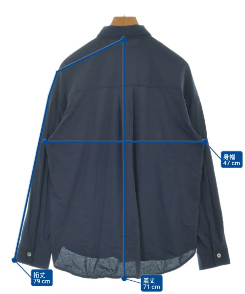 marmors（マルモア）カジュアルシャツ 紺 サイズ:36(S位) レディース/2200642569035