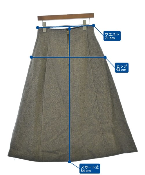 marmors（マルモア）ひざ丈スカート ベージュ サイズ:38(M位) レディース/2200655656067