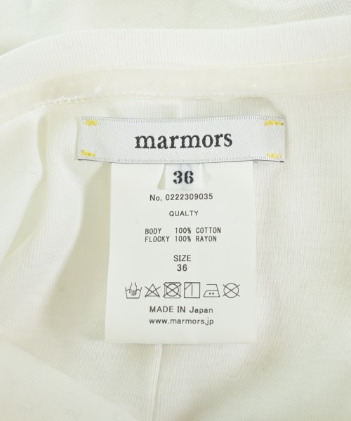 marmors（マルモア）Tシャツ・カットソー 白 サイズ:36(S位) レディース/2200634583070