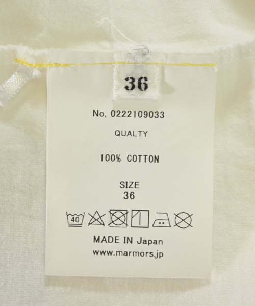 marmors（マルモア）Tシャツ・カットソー 白 サイズ:36(S位) レディース/2200717974139