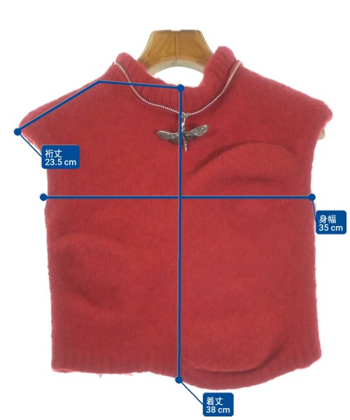 pillings（ピリングス）ニット・セーター 赤 サイズ:F レディース/2200631170266