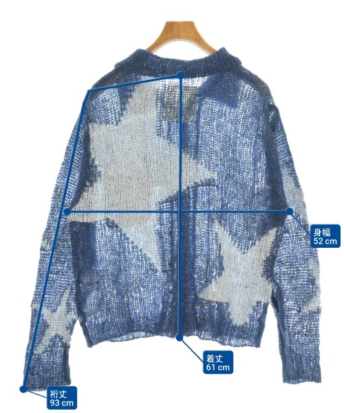 PLATEAU STUDIO（プラテールスタジオ）カーディガン 青 サイズ:2(M位) メンズ/2200622383088