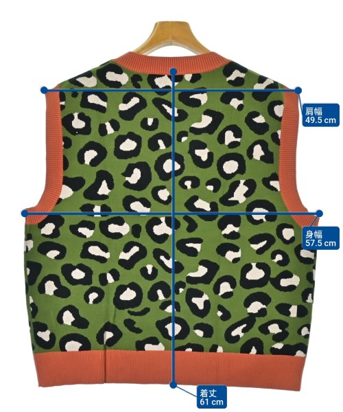 PLATEAU STUDIO（プラテールスタジオ）ベスト 緑 サイズ:2(M位) メンズ/2200558099039