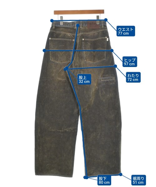 PLATEAU STUDIO（プラテールスタジオ）デニムパンツ カーキ サイズ:2(M位) メンズ/2200680598035
