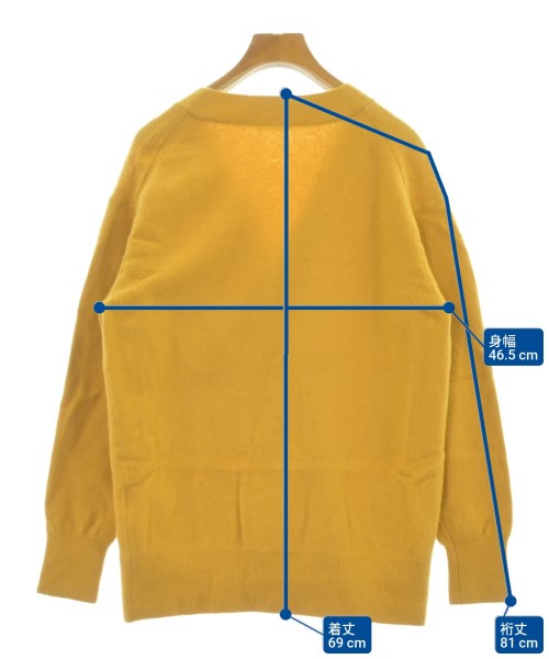 RYE TENDER（ライテンダー）カーディガン 黄 サイズ:1(S位) レディース/2200626309091