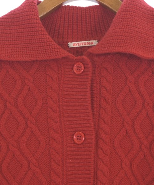 RYE TENDER（ライテンダー）カーディガン 赤 サイズ:0(XS位) レディース/2200660981086