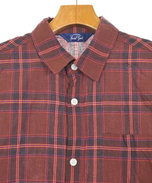 SPECIAL GUEST（スペシャルゲスト）カジュアルシャツ 赤 サイズ:M メンズ/2200644212076