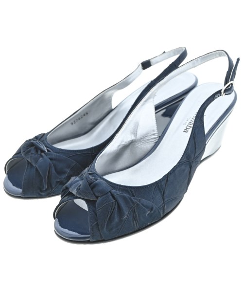 t.inaba(ティーイナバ)サンダル 紺 サイズ:24.5cm/2200640423025