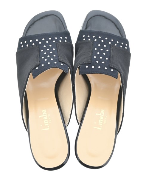 t.inaba（ティーイナバ）サンダル 黒 サイズ:24.5cm レディース/2200640423094